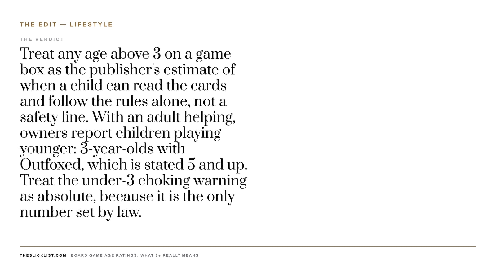Board Game Age Ratings: What 8+ and 10+ Really Mean | The Slick List