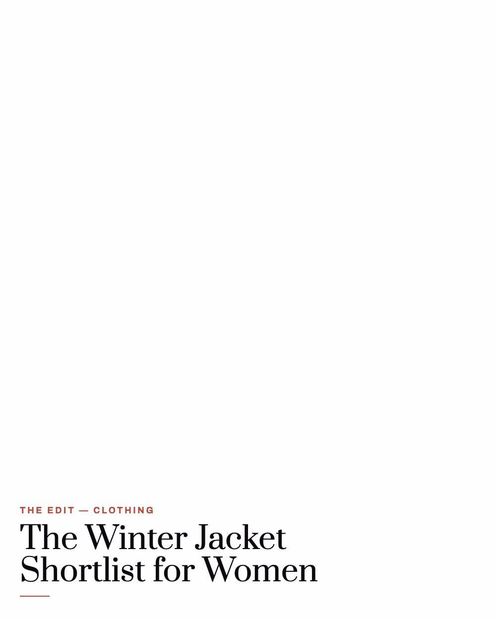Featured image for The Winter Jacket Shortlist for Women