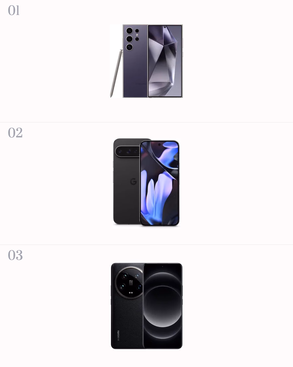 Featured image for Unbeatable Early Black Friday Smartphone Deals 2024: Shop Now showing Samsung Galaxy S24 Ultra, Google Pixel 9 Pro XL, Xiaomi smartphone shown front and back with a large circular quad-camera module
