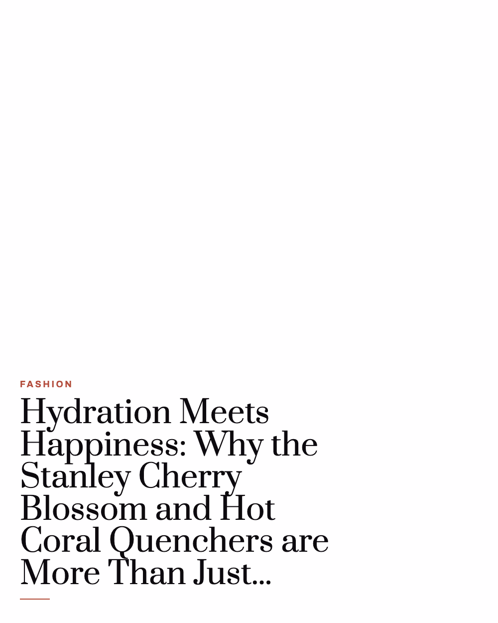 Featured image for Hydration Meets Happiness: Why the Stanley Cherry Blossom and Hot Coral Quenchers are More Than Just Tumblers