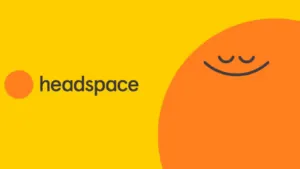 Headspace app logo on an orange and yellow background